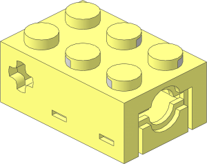 Electric Brick  2 x  3 Sensor Touch - Body Assembly