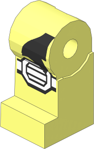 Minifig Leg Right with Sliver Sash and White Knee Pad Pattern