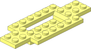 Car Base 10 x  4 x  2/3 with 4 x 2 Centre Well