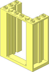 Door Frame  3 x  6 x  6 with Inside Grooves
