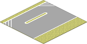 Baseplate 32 x 32 with Racing Pattern
