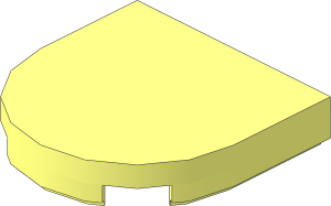Tile  2 x  2 with Rounded End