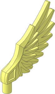 Animal Wing Feathered with 0.5L Bar