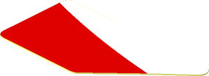 Sticker  0.8 x  1.6 with Black Triangle and White Stripe on Background Right
