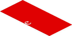 ~Sticker  0.8 x  4.1 with Silver Ferrari Horse and White CapitalSource Logos on Red Background - Eighth Face