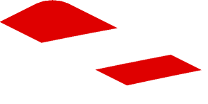 ~Sticker  0.8 x  1.9 with White Stripes on Red Background Right - First Face
