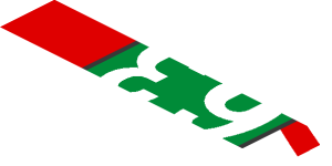 ~Sticker  1.9 x  1.8 with Ferrari Logo and White 63 on Green Square and White Stripes on Red Background Right - Fourth Face