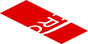 ~Sticker  0.8 x  1.9 with White Logos on Red Background Right - Fifth Face