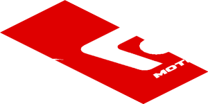 ~Sticker  0.8 x  1.9 with White Logos on Red Background Left - Third Face