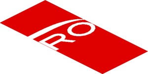 ~Sticker  0.8 x  1.9 with White Logos on Red Background Left - Fourth Face