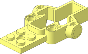 ~Motor Inertia Flywheel  4 x  7 x  1 Housing with 2 Vertical Pegholes and 4 Studs