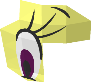 ~Minifig Head Looney Tunes Tweety Eye Pattern