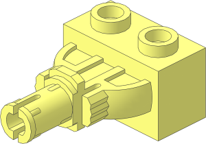 Brick 1 x 2 with Click Rotation Pin