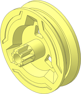 ~Wheel Rim 26 x  7 with Rip Cord Gear Axle