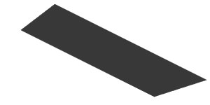 ~Sticker  1.8 x  3.0 with Black Triangle and Grey Air Vent on White Background Right - First Face