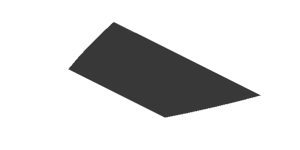 ~Sticker  1.8 x  3.0 with Black Triangle and Grey Air Vent on White Background Right -  Third Face