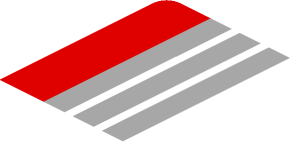 ~Sticker  0.8 x  4.0 with Black "PORSCHE INTELLIGENT PERFORMANCE" on Grey Stripes and Red Stripe on White Background Right - First Face