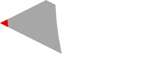 ~Sticker  0.8 x  1.9 with White, Grey and Red Stripes on Black Background Right - Second Face