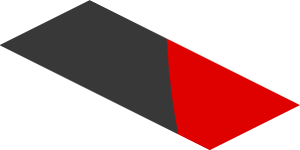 ~Sticker  0.8 x  1.9 with White, Grey and Red Stripes on Black Background Right - Fifth Face