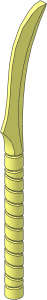 Minifig Weapon Blade  3.4 L with Bar  3.6 L