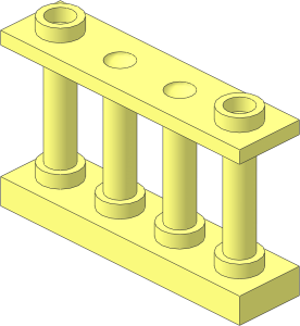 Fence Spindled  1 x  4 x  2