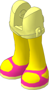 Figure Friends Legs with Shorts with Light Nougat Legs and Magenta Sandals Pattern