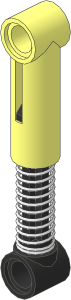 Technic Shock Absorber  6.5L Soft with Black Piston Rod with Tight Coil Spring (Complete)