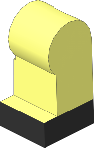 Minifig Leg Left with Black Shoe Pattern