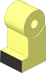 Minifig Leg Right with Black Shoe Pattern