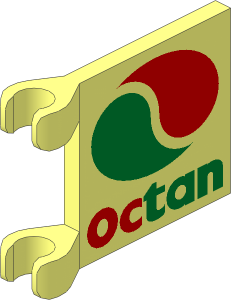 Flag  2 x  2 with Octan Logo Pattern