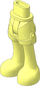 Figure Friends Hips and Legs with Shorts (Thin Hinge)