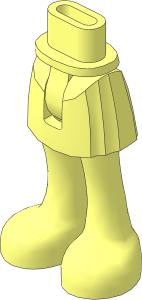 Figure Friends Hips and Legs with Short Skirt (Thin Hinge)