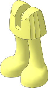 Figure Friends Legs with Short Skirt (Thin Hinge)