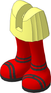 Figure Friends Legs with Short Skirt with Medium Nougat Legs and Silver Double Ankle and Foot Straps Sandals Pattern