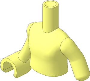 Figure Friends Girl Torso with Left Limb Reduction