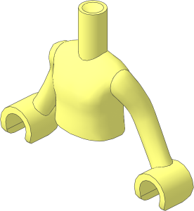 Figure Friends Girl Torso Dual Mould with Arms