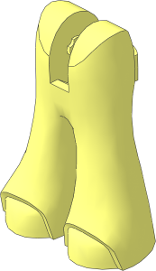 Figure Friends Legs with Bell-Bottoms Pants