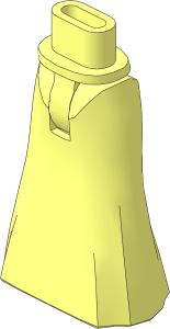 Figure Friends Hips and Legs with Full Length Skirt (Thin Hinge)