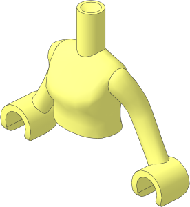 Figure Friends Woman Torso Dual Mould with Arms