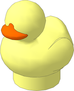 Animal Duckling with Orange Beak Pattern