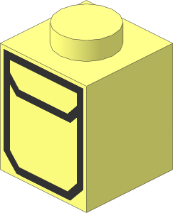 Brick  1 x  1 with Pocket Pattern