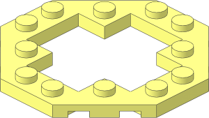 Plate  6 x  6 Octagonal Open Center