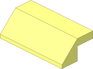 Slope Brick 45  2 x  4 with Cutout without Studs