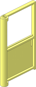 Door  1 x  6 x  8 Right with Window