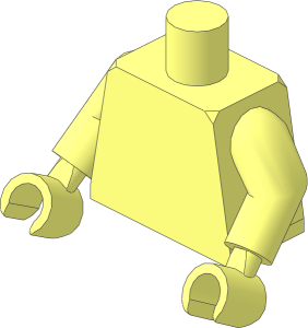 Minifig Torso with Arms and Hands
