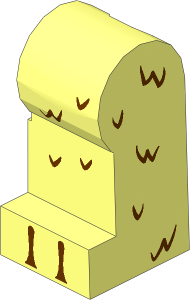 Minifig Leg Left with Reddish Brown Fur Pattern