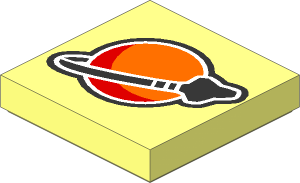Tile  2 x  2 with Modern Classic Space Logo Pattern