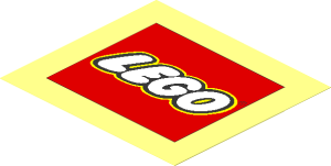 Sticker  3.4 x  3.8 with Lego Logo (1973-1998)