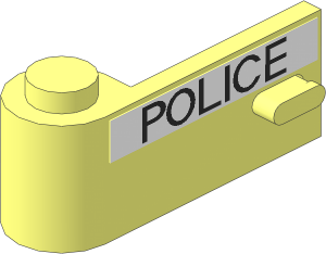 Door  1 x  3 x  1 Left with Thin "POLICE" Sticker