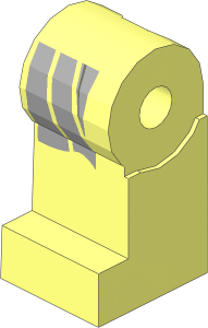 Minifig Leg Right with Light Bluish Grey Trench Coat Pattern